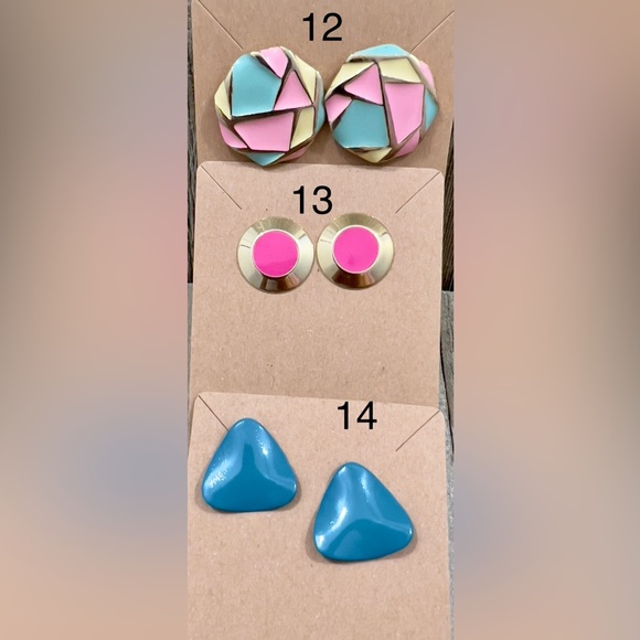 Vintage Earrings EACH SOLD SEPARATELY - Picture 4 of 13